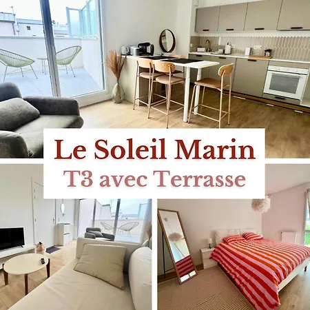 Soleil Marin - Neuf & Moderne - 2 Avec Terrasse - Wifi Gratuite - Equipe